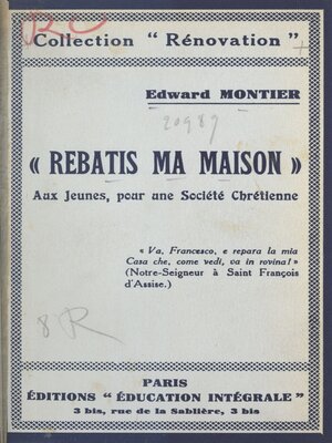 cover image of Rebâtis ma maison